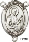 St. Camillus of Lellis Rosary Centerpiece Sterling Silver or Pewter