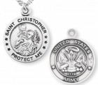 St. Christopher Army Medal Sterling Silver