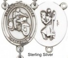St. Christopher Motorcycle Centerpiece