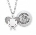 St. Christopher Tennis Medal Sterling Silver