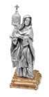 St. Clare Pewter Statue 4 Inch