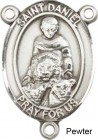 St. Daniel Rosary Centerpiece Sterling Silver or Pewter