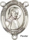 St. Edmund Campion Rosary Centerpiece Sterling Silver or Pewter
