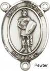 St. Florian Rosary Centerpiece Sterling Silver or Pewter