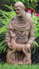 St. Francis With Fawn 21 inches