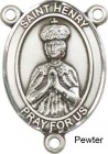 St. Henry II Rosary Centerpiece Sterling Silver or Pewter