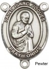 St. Isaac Jogues Rosary Centerpiece Sterling Silver or Pewter