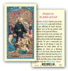 St. John of God Laminated Prayer Card