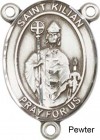 St. Kilian Rosary Centerpiece Sterling Silver or Pewter