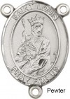 St. Louis Rosary Centerpiece Sterling Silver or Pewter