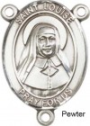 St. Louise De Marillac Rosary Centerpiece Sterling Silver or Pewter