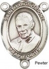 St. Luigi Orione Rosary Centerpiece Sterling Silver or Pewter