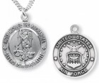 St. Michael Air Force Medal Sterling Silver