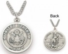 Womens St. Michael U.S. Army Medal 3/4 inch with Chain