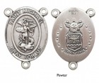 St. Michael US Air Force Sterling Silver Rosary Centerpiece