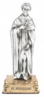 Saint Peregrine Pewter Statue 4 Inch