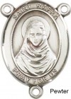St. Rafka Rosary Centerpiece Sterling Silver or Pewter
