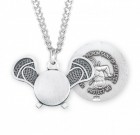 St. Sebastian Lacrosse Medal Sterling Silver