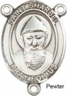 St. Sharbel Rosary Centerpiece Sterling Silver or Pewter