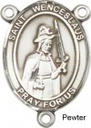 St. Wenceslaus Rosary Centerpiece Sterling Silver or Pewter