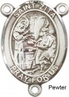 St. Zita Rosary Centerpiece Sterling Silver or Pewter