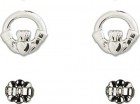 Sterling Silver Claddagh Post Earrings