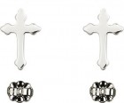 Sterling Silver Cross Post Earrings