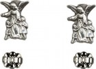 Sterling Silver Guardian Angel Post Earrings