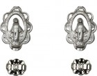 Sterling Silver Miraculous Post Earrings