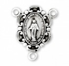 Sterling Silver Miraculous Rosary Centerpiece