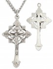Men's Cut Out Crucifix Fleur-de-lis Points