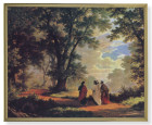 Way to Emmaus Gold Frame 11x14 Plaque