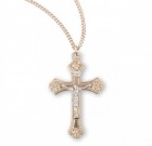 Women's Fancy Tip Crucifix Necklace