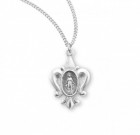 Women's Fleur Di Lis Miraculous Medal Necklace