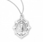 Women's Fleur Di Lis Point Miraculous Medal