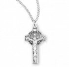 Women's Flower Tip St. Benedict Crucifix Necklace