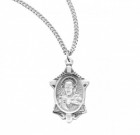 Women's Hexagon Shape Sacred Heart Pendant