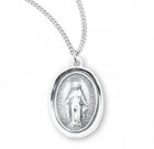 Women's High Polish Border Miraculous Medal