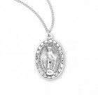 Women's Oval Bead Accent Miraculous Medal