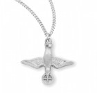 Women's Descending Dove and Host Necklace