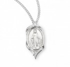 Women's Pointed Tip Cubic Zirconia Miraculous Medal