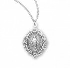 Women's Rose Border Miraculous Medal