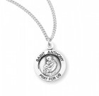 Women's Round Saint Anthony Necklace