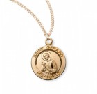Women's Round Saint Gerard Necklace