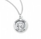 Women's Round Saint Jude Necklace