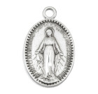 Women's Small Beaded Border Miraculous Medal