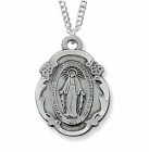 Women's Teardrop Miraculous Medal Necklace