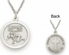 Wrestling Sports Medal 3/4 inch with Chain