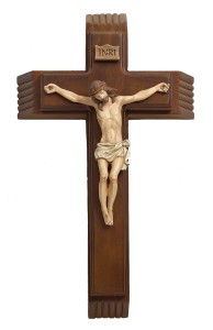 4 Pc. Wood Sick Call Crucifix  Set - 13.25“ [RM0475]