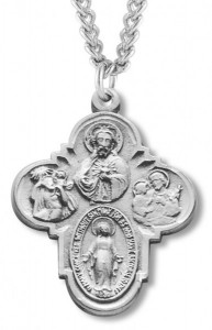 4 Way Cross with Rounded Tips and Etching [HM0742]